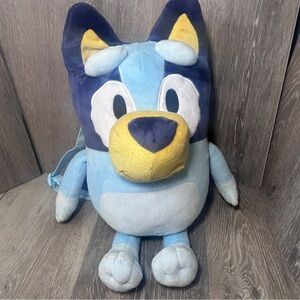 Bluey Plush Backpack • Kids Character Bag • Soft Stuffed Blue Heeler Pack